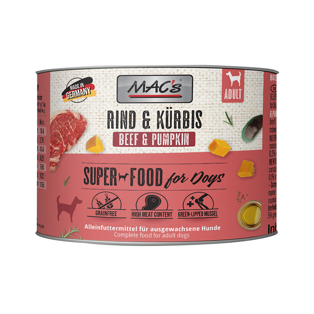 MAC´s - DOG Rind & Kürbis - 1