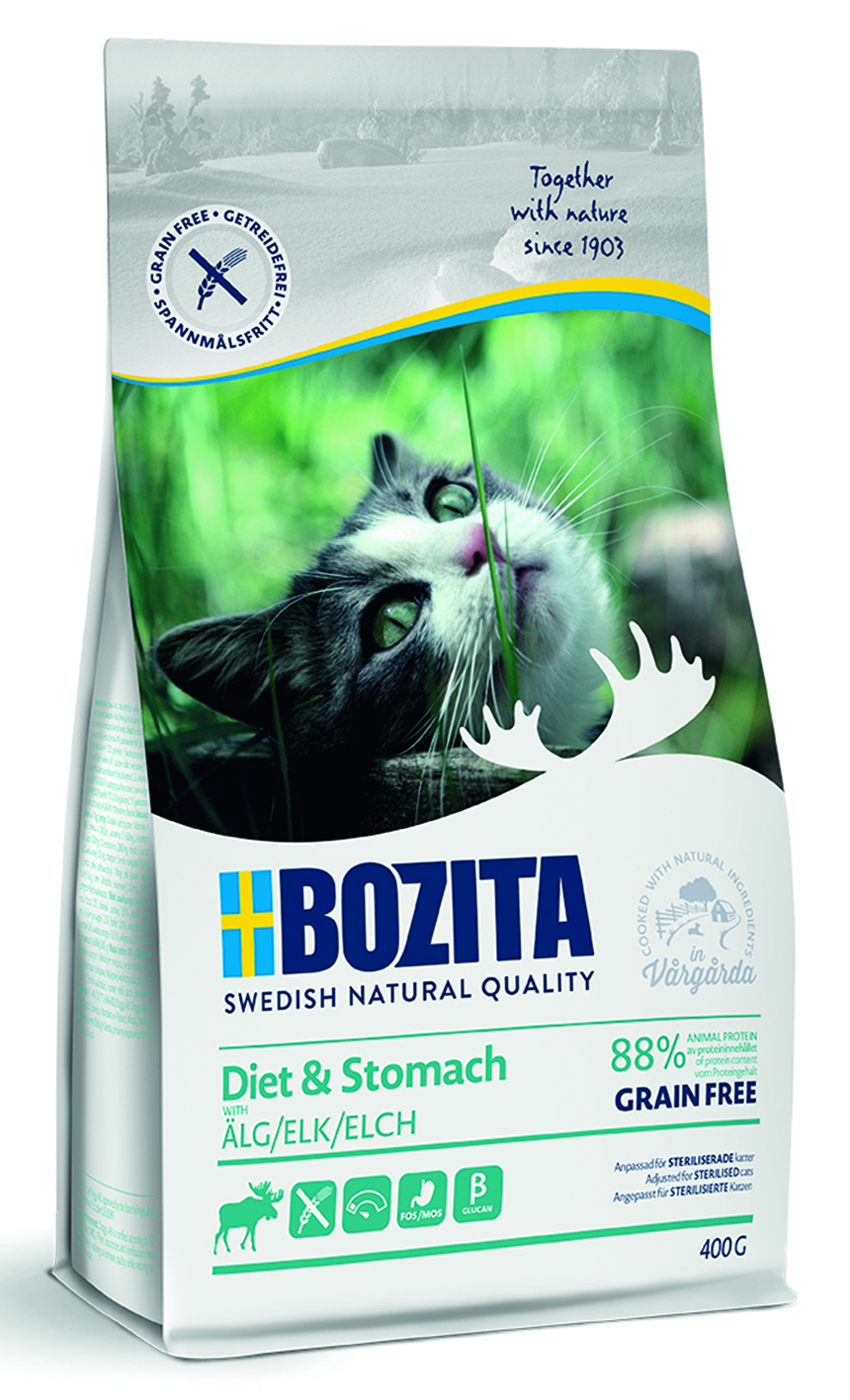 Bozita - Feline Diet & Stomach GF Elk - 1 x 400 g - 1