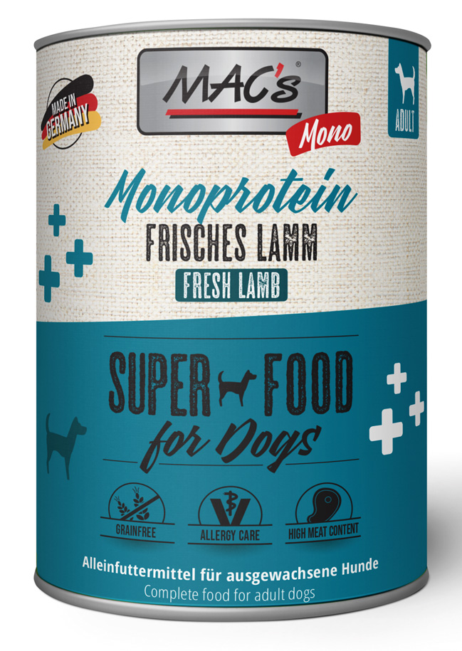 MAC´s - DOG Mono Sensitive Lamm - 6 x 800 g - 1