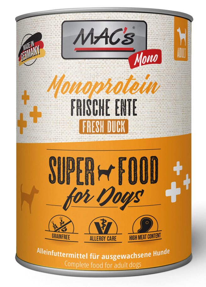 MAC´s - DOG Mono Sensitive Ente - 6 x 800 g - 1