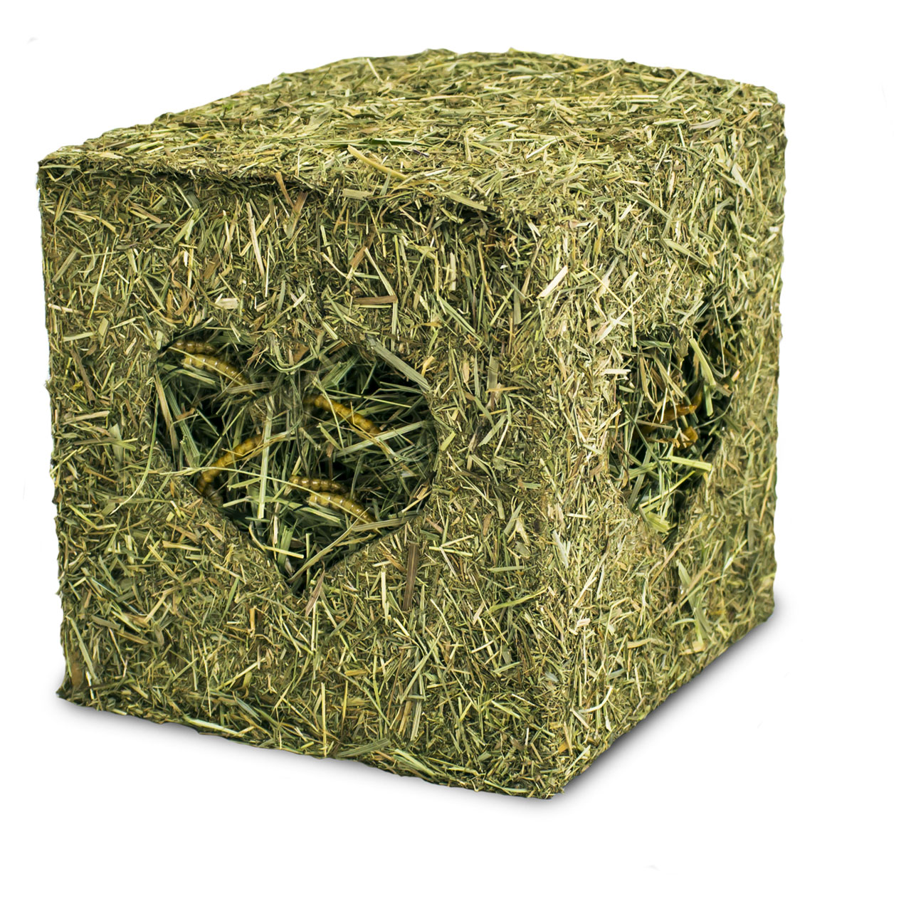 JR Farm - Heu- Würfel klein mit Mehlwürmern - 6 x 125g - 3