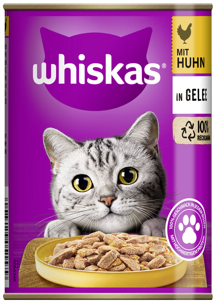Whiskas - 1+ mit Huhn in Gelee 4g - 12 x 400g - 2