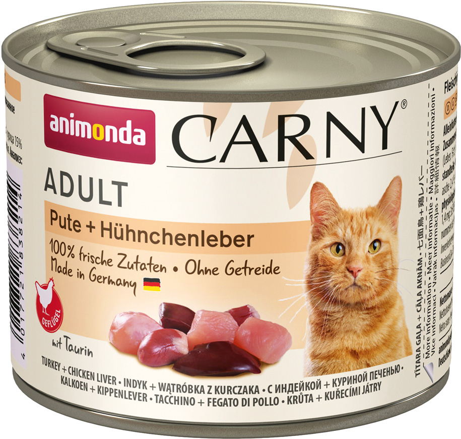 Animonda Carny - Adult Pute & Hühnchenleber - 6 x 200 g - 1