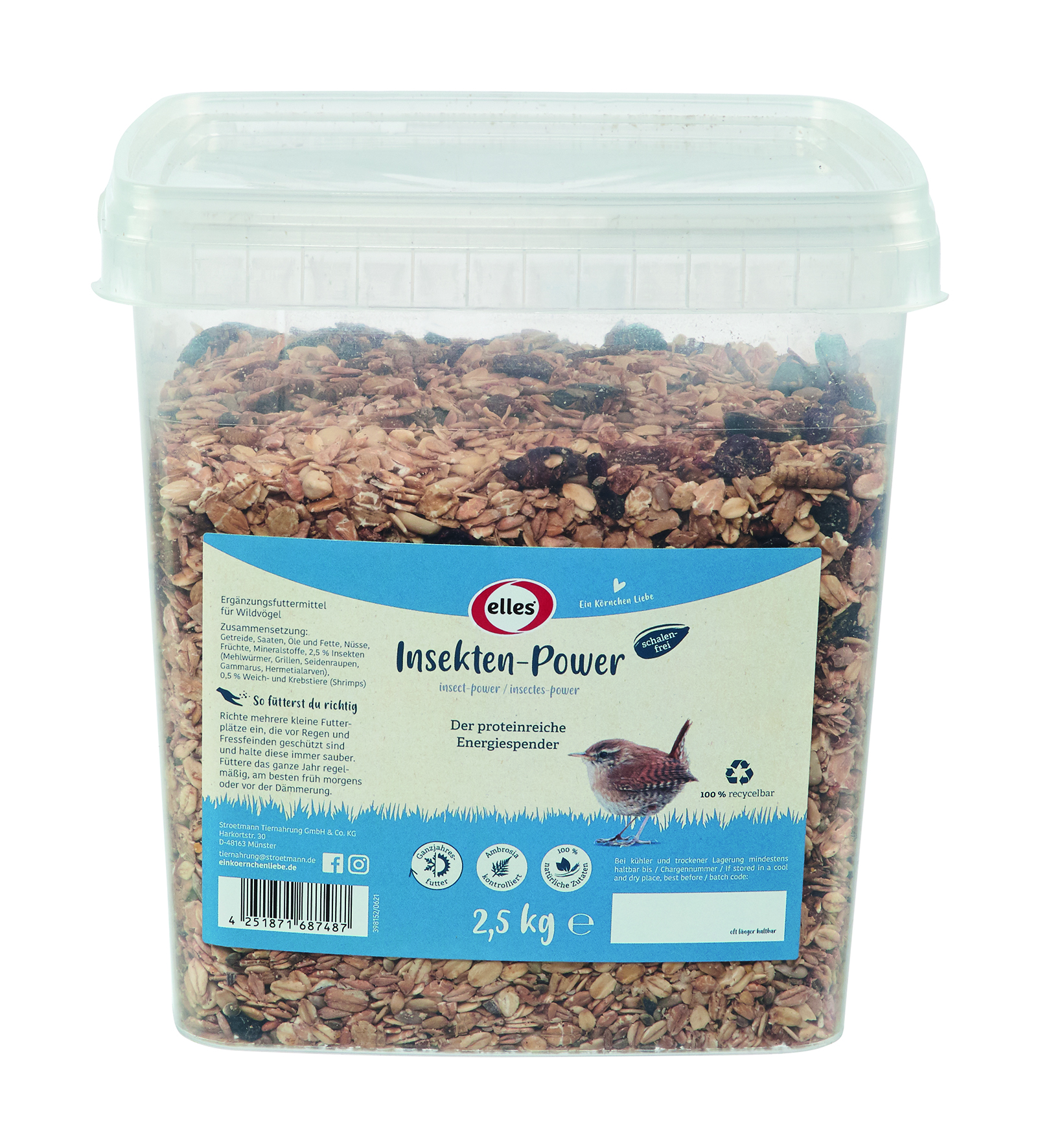 Insekten-Power 2,5kg Eimer