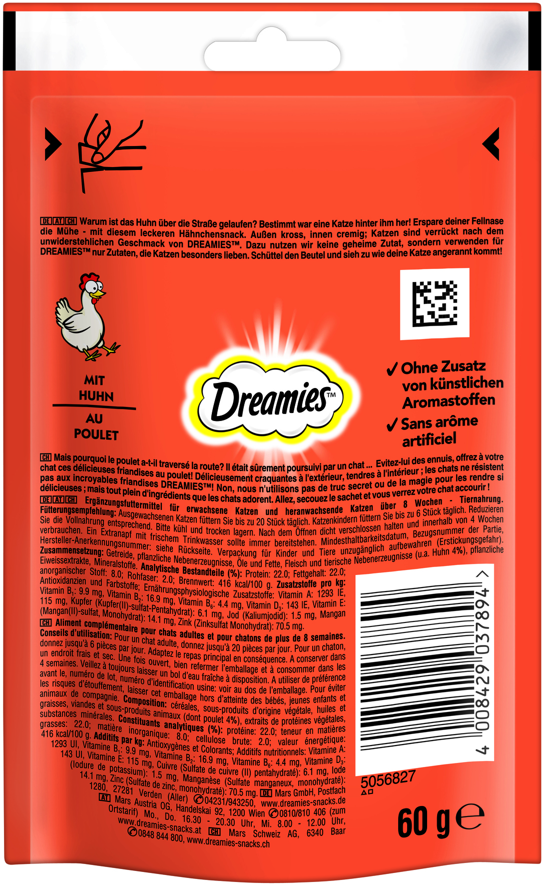 Dreamies - mit Huhn 60g - 6 x 60 g - 2