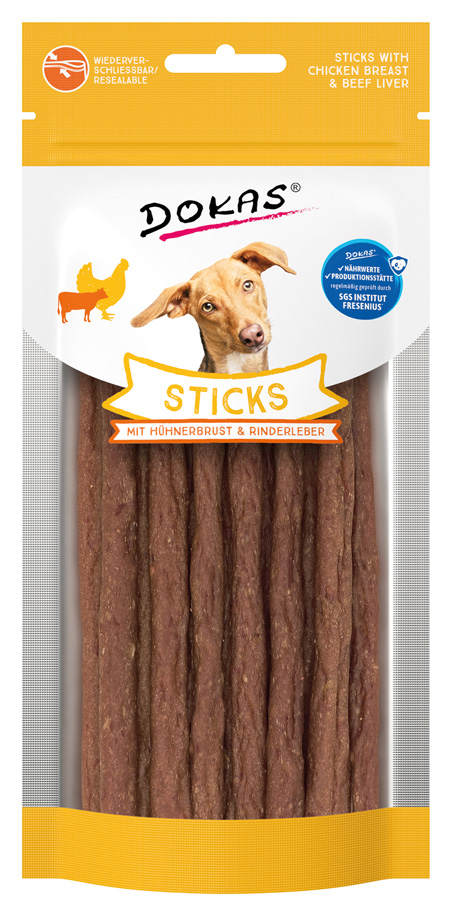 Sticks mit Hühnerbrust & Rinderleber