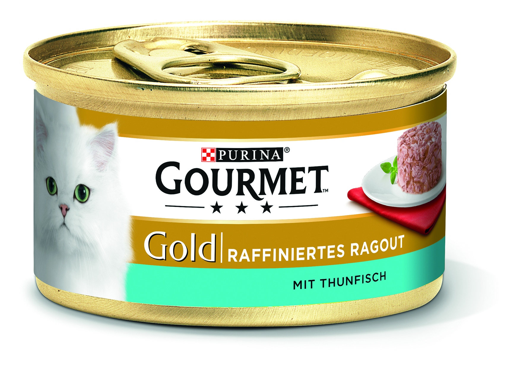 Gold Raffiniertes Ragout Thunfisch