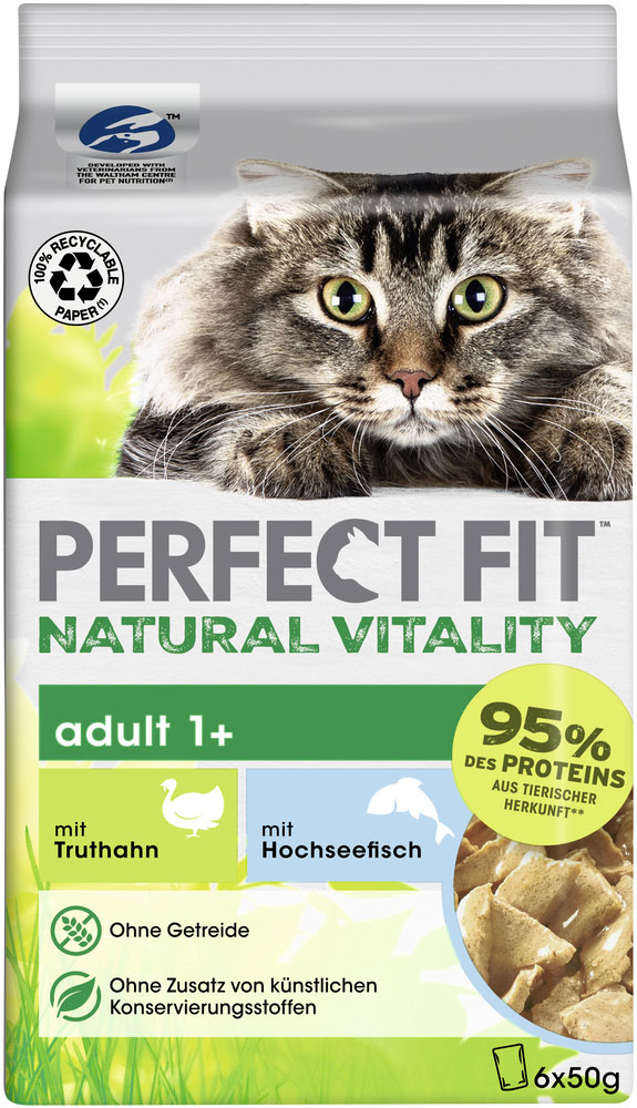 Perfect Fit - Natural Vitality mit Truthahn & Fisch - 6 x 300 g - 1