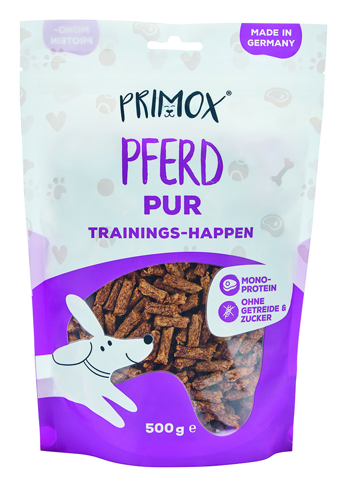 Hundeleckerlis Pferd pur 500g