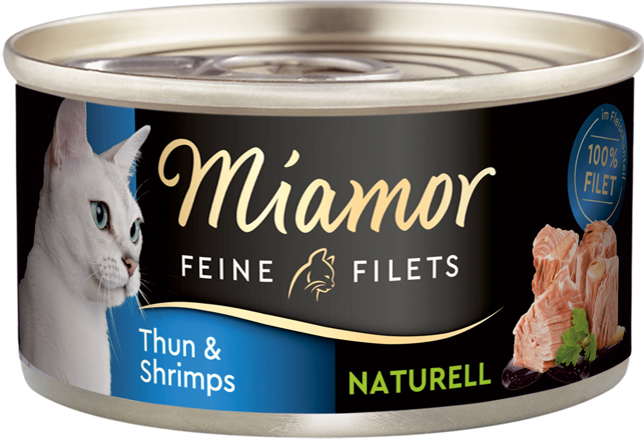Feine Filets naturelle in Thunfisch & Shrimps Feine Filets naturelle in Thunfisch & Shrimps