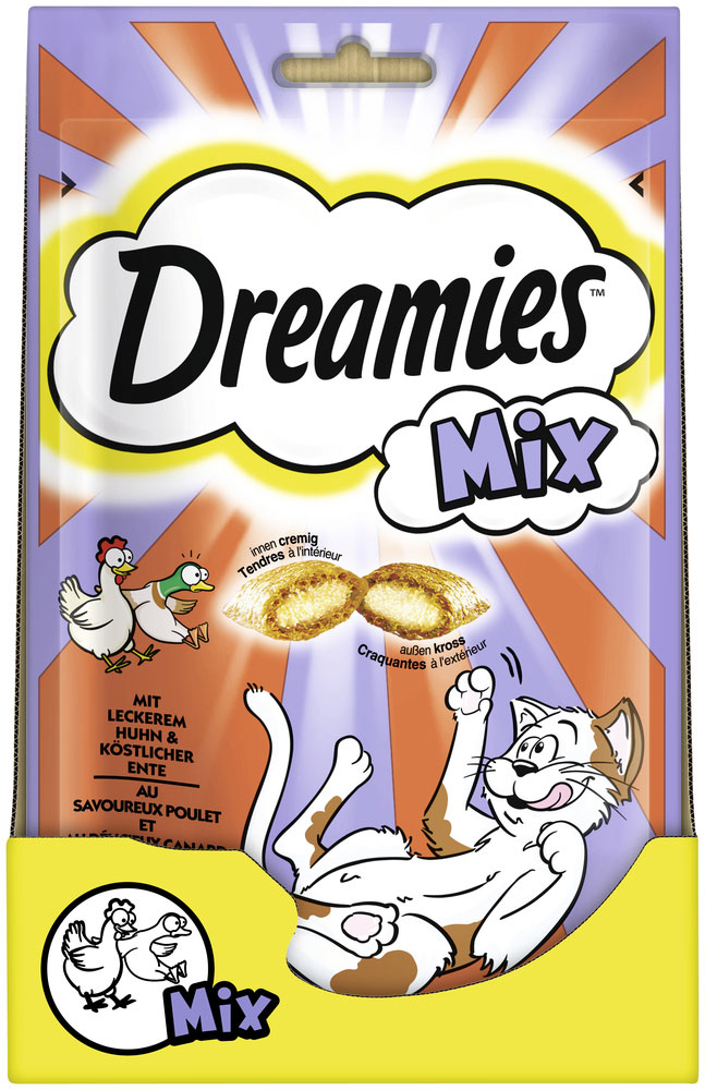 Dreamies - Mix Huhn&Ente 60g - 1 x 60g - 3