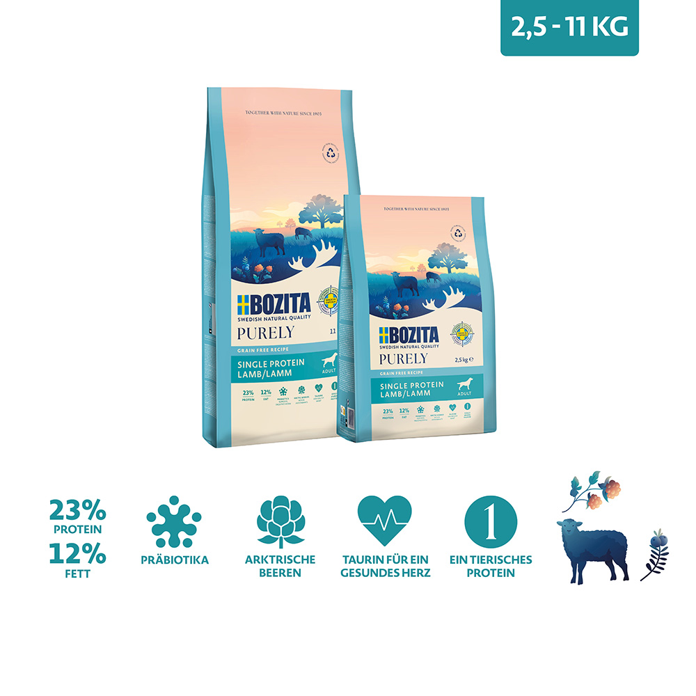 Bozita - Purley Adult Lamm - 1 x 11 kg - 2