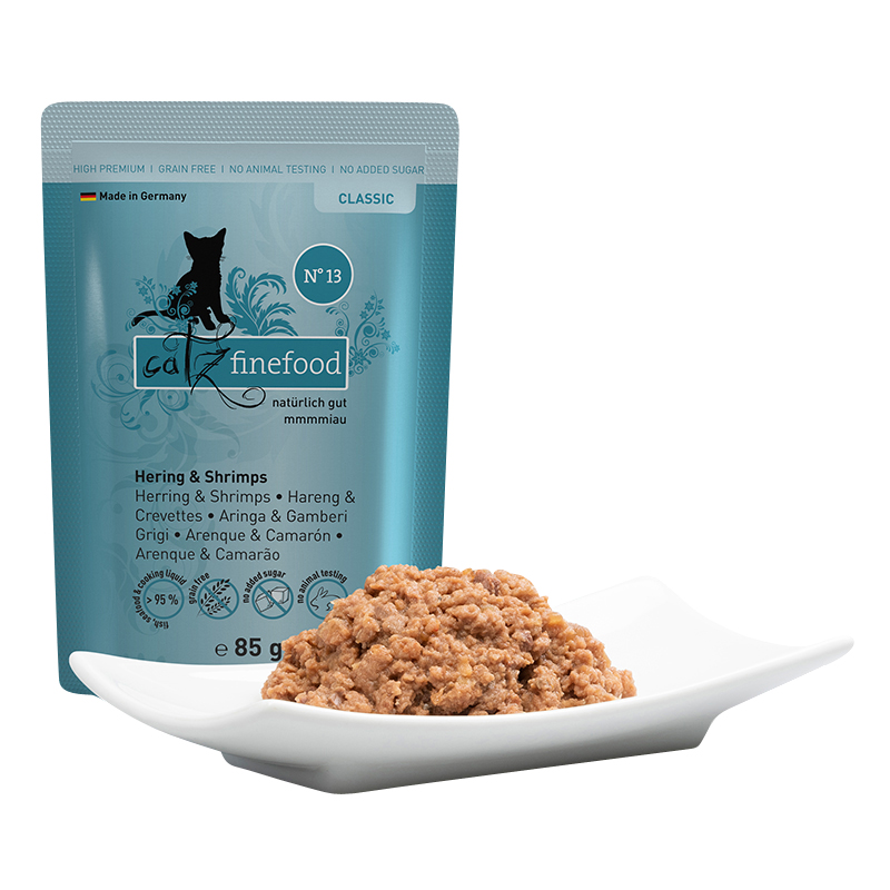 Catz Finefood - CLASSIC Hering & Shrimps - 16 x 85g - 3