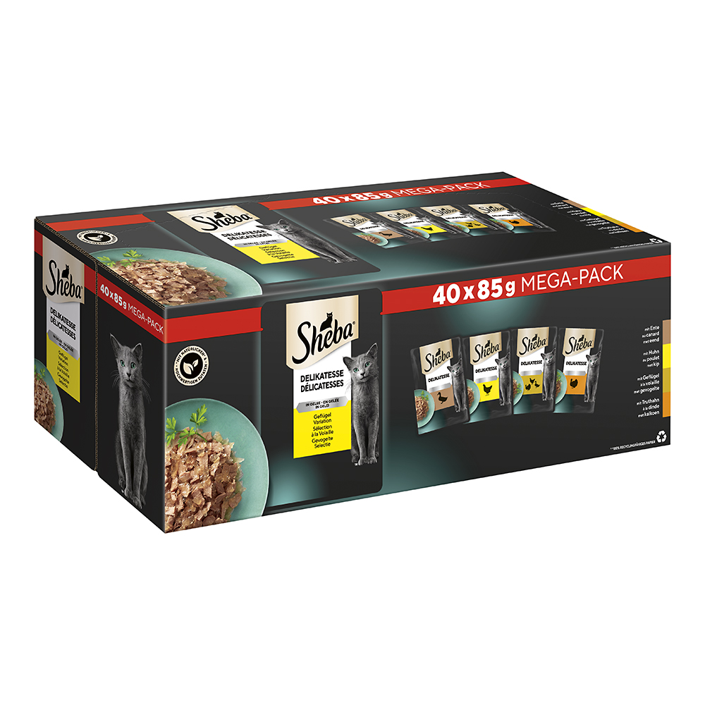 Delikatesse Multipack Mega Pack Portionsbeutel Geflügel Variation in Gelee
