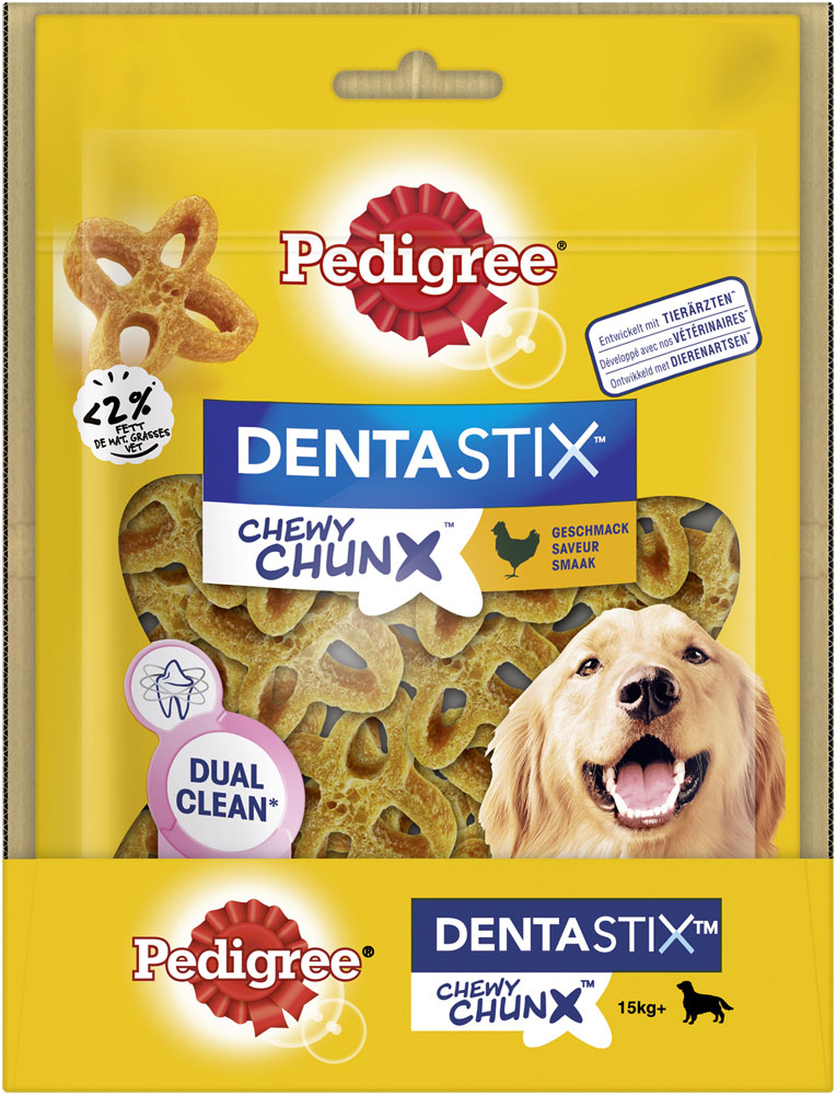 Pedigree - Dentastix Chewy Chunx mit Huhn Max - 5 x 5 Stück - 4
