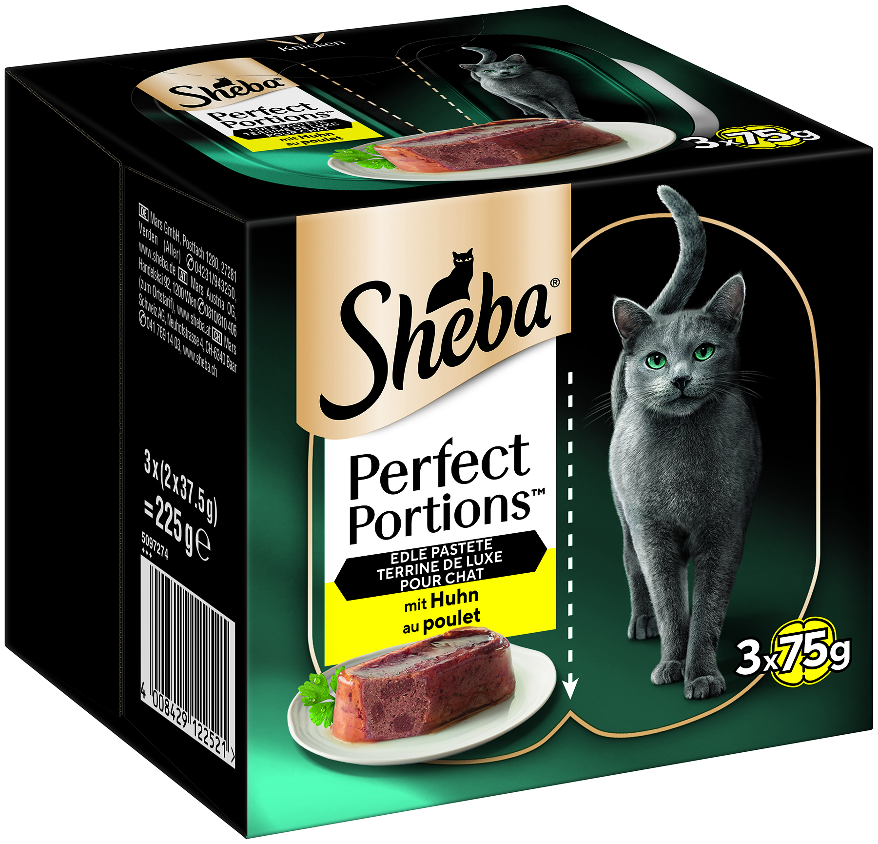 Sheba - Sheba Perfect Portions mit Huhn - 8 x 225 g - 1