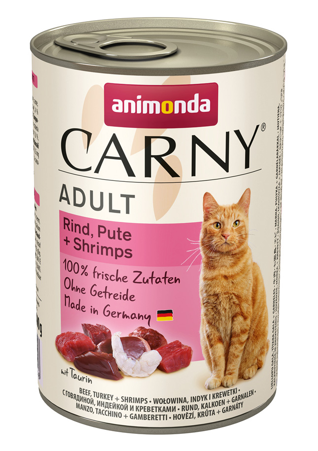 Animonda Carny - Adult Rind, Pute + Shrimps - 6 x 400 g - 1