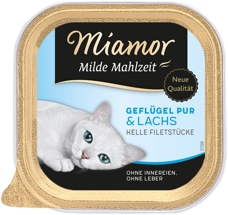 Miamor - Milde Mahlzeit Geflügel & Lachs - 16 x 0 g - 1
