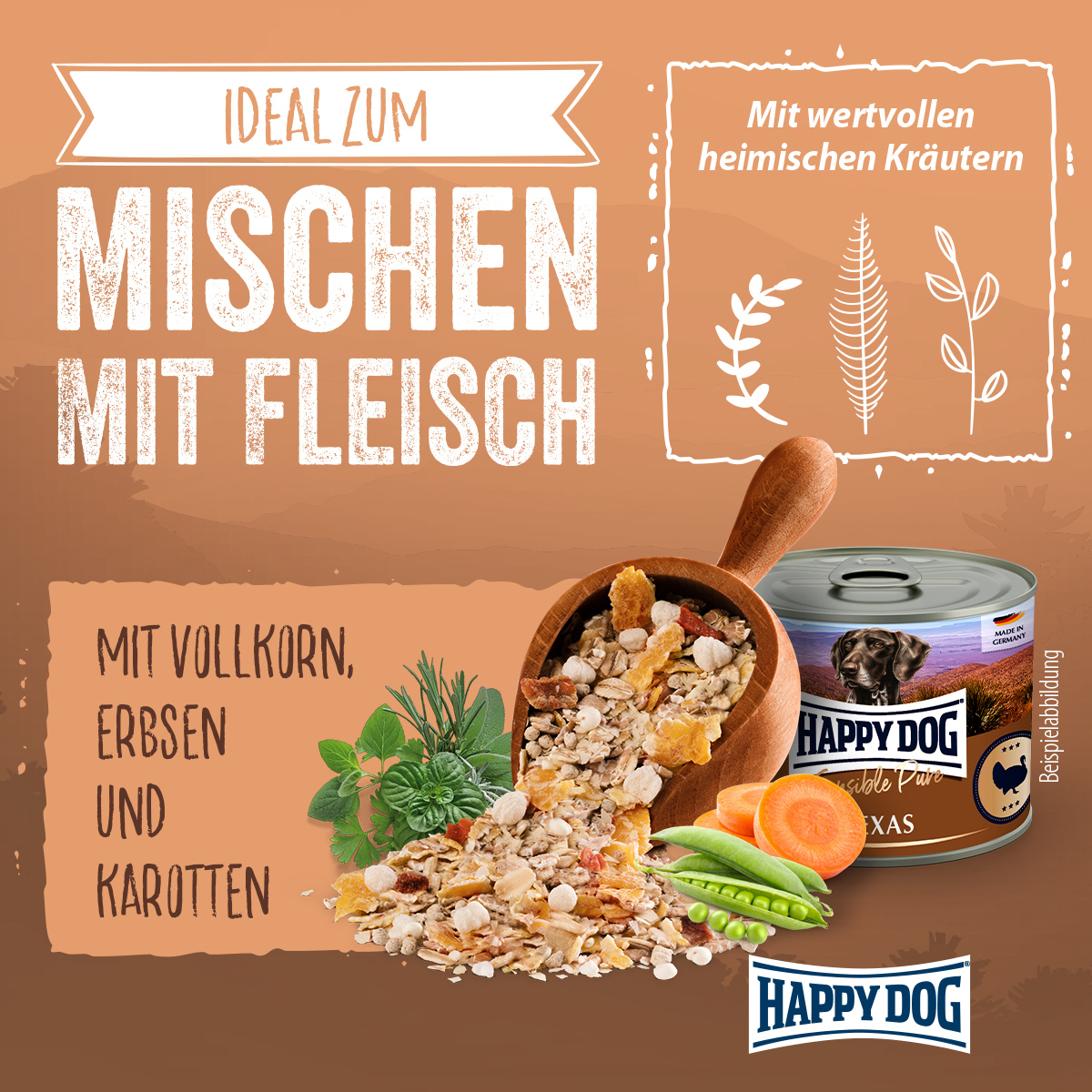 Happy Dog - NaturCroq Flocken Mixer - 4 x 1.5 kg - 3
