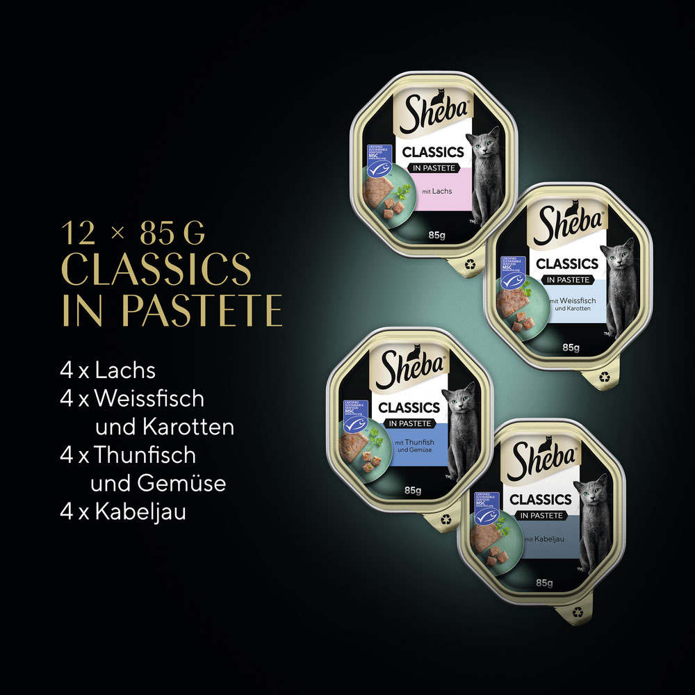 Sheba - Multipack Classics in Pastete Fisch Variation MSC - 9