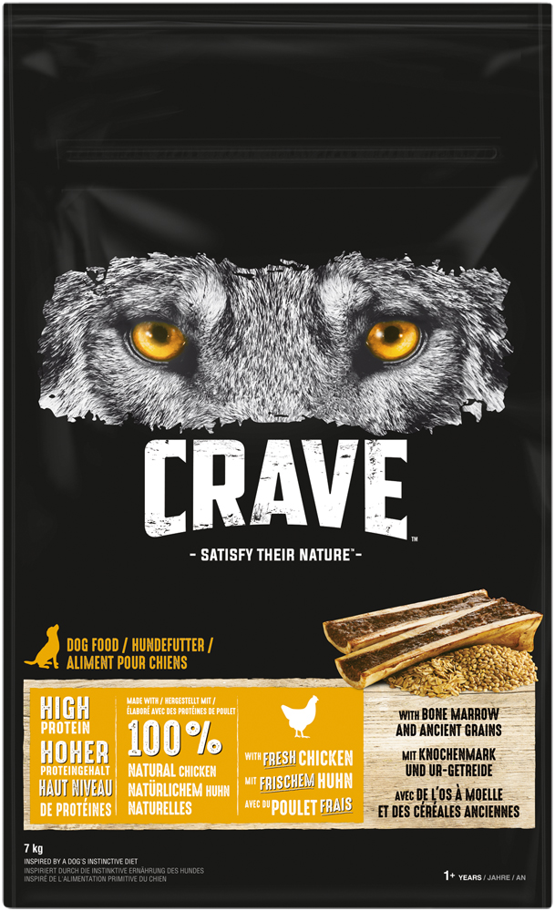 Crave - Huhn mit Knochenmark und Urgetreide - 1 x 7kg - 1
