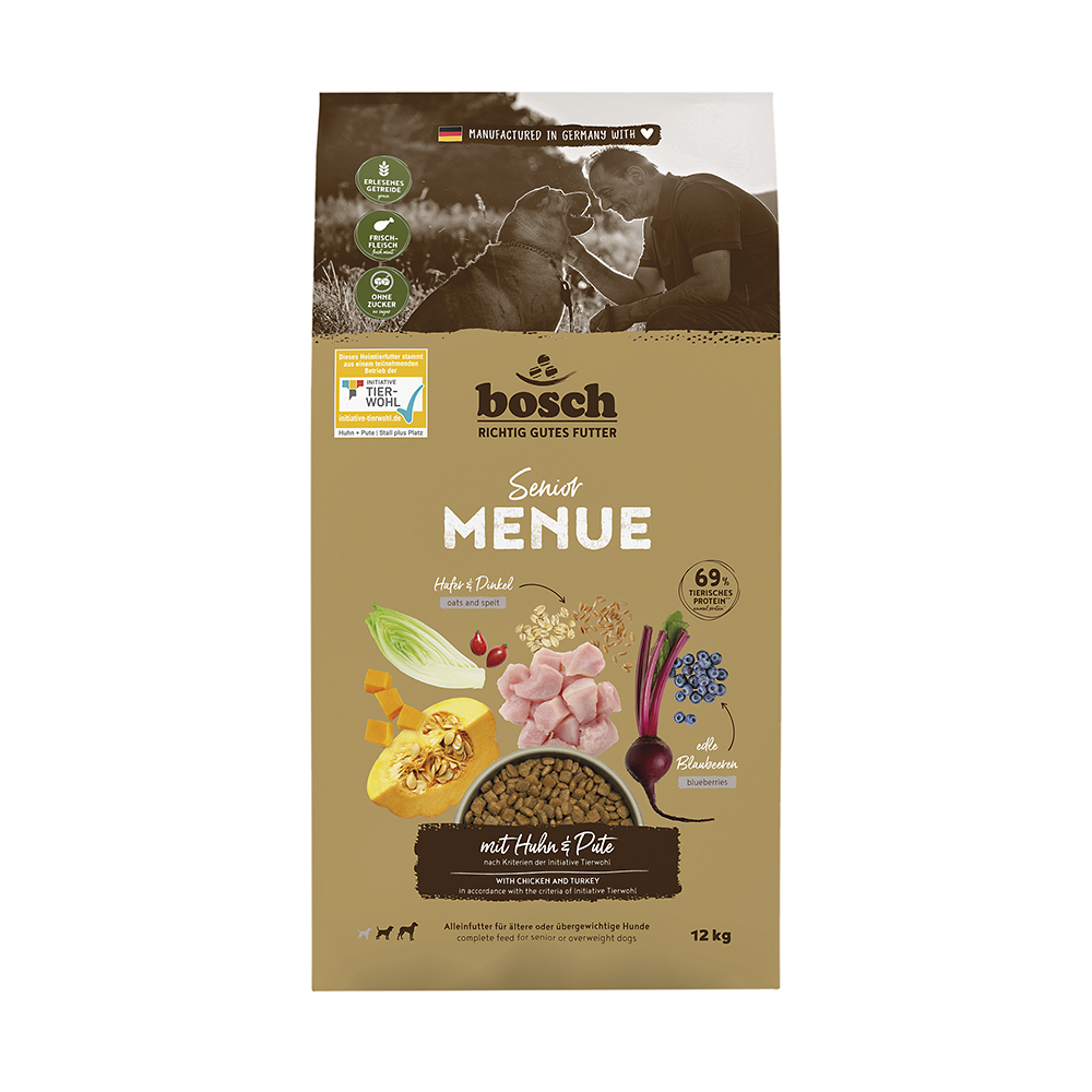 HPC MENUE Senior mit Tierwohl Huhn + Dinkel + Hafer
