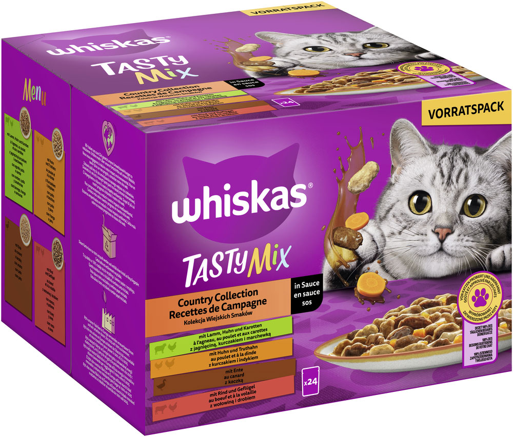 Whiskas - Whiskas Tasty Mix Multipack Country Collection in Sauce - 2 x 24X85g - 2