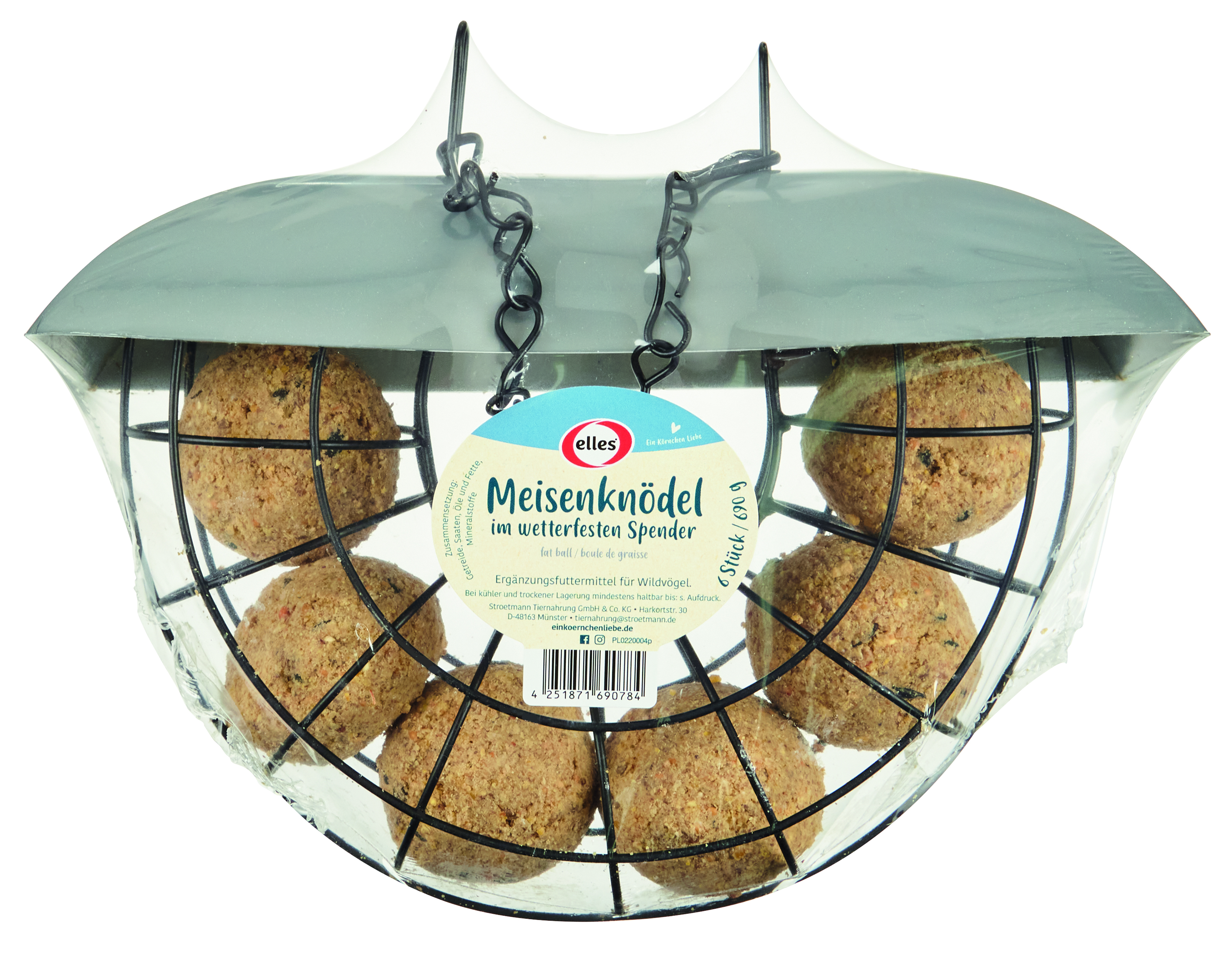 Meisenknödel im Halbmond-Spender