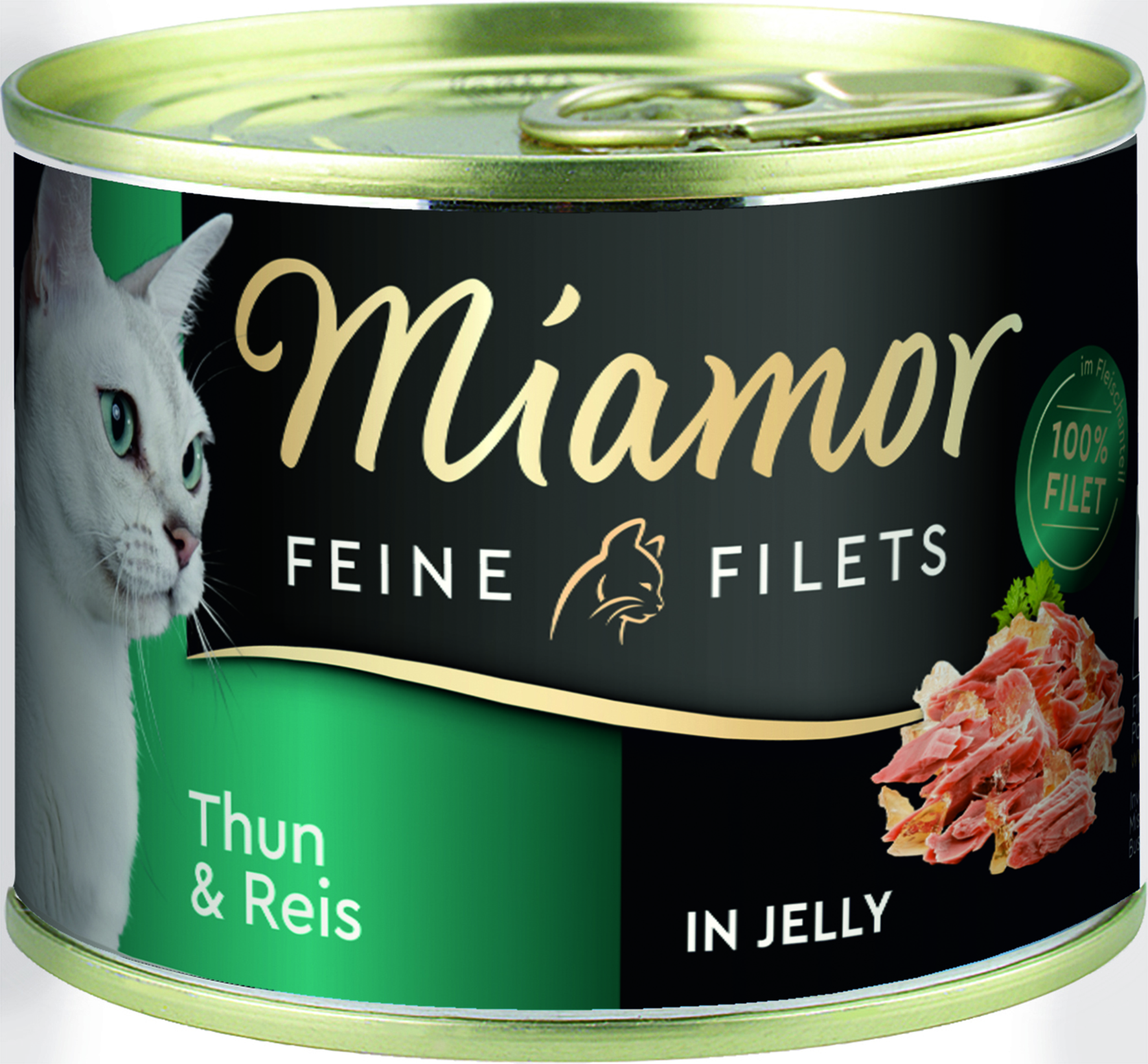 Miamor - Feine Filets in Jelly Thunfisch & Reis - 12 x 185 g - 1