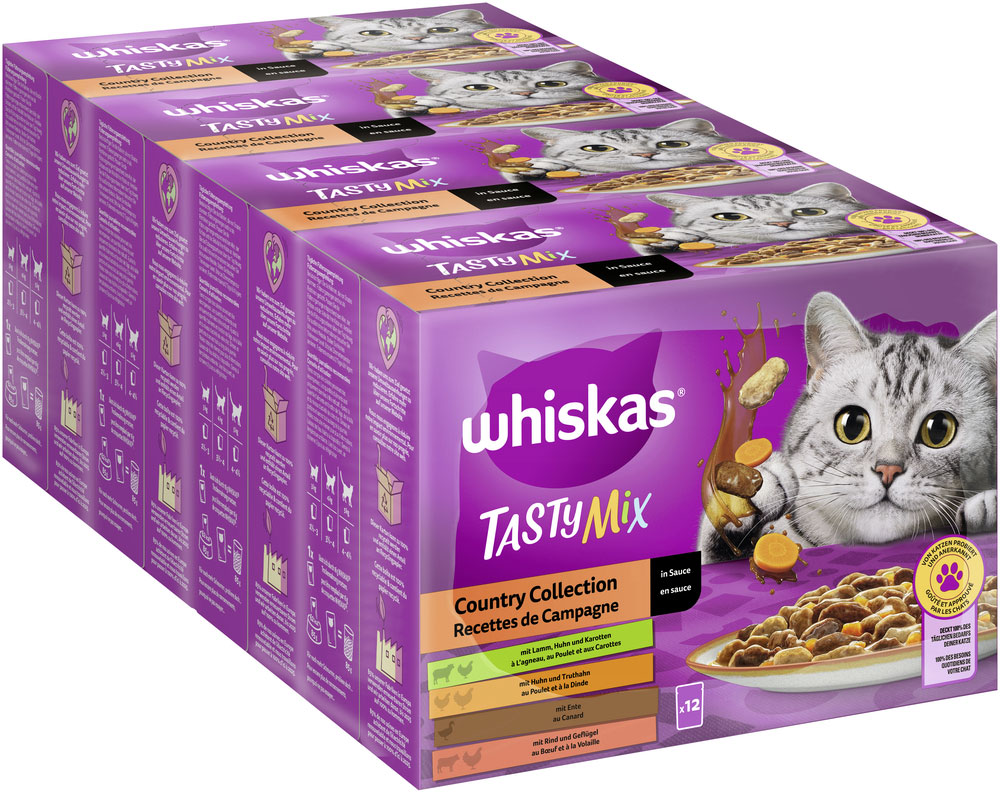 Whiskas - Whiskas Multipack Tasty Mix Country Collection in Sauce - 4 x 12X85g - 2