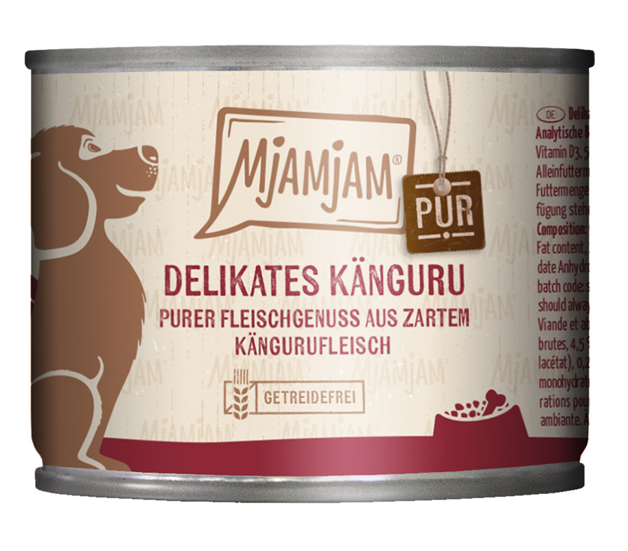 MjAMjAM - purer Fleischgenuss - delikates Känguru pur - 6 x 200 g - 1