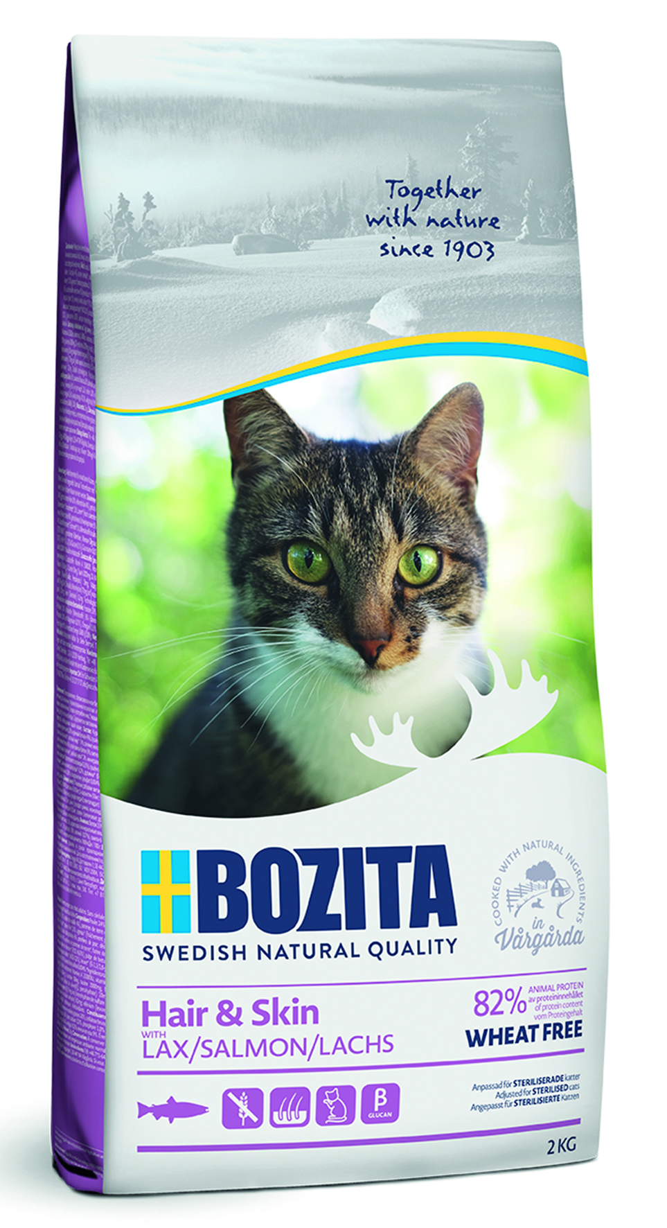 Bozita - Feline Hair & Skin Salmon - 4 x 2 kg - 1