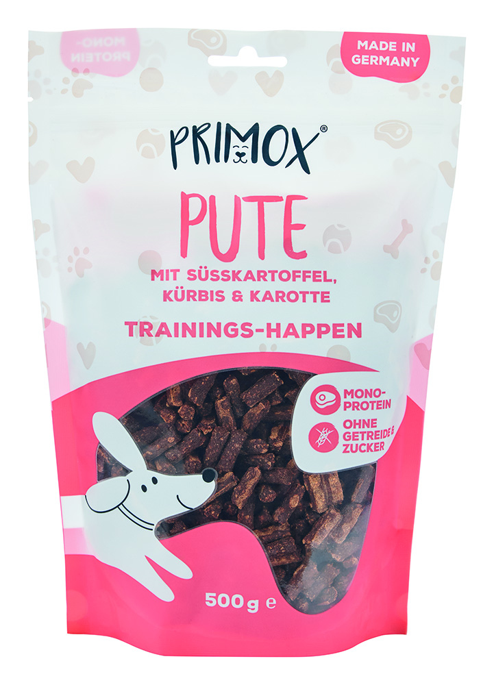 Hundeleckerli Pute, Süsskartoffel, Kürbis 500g