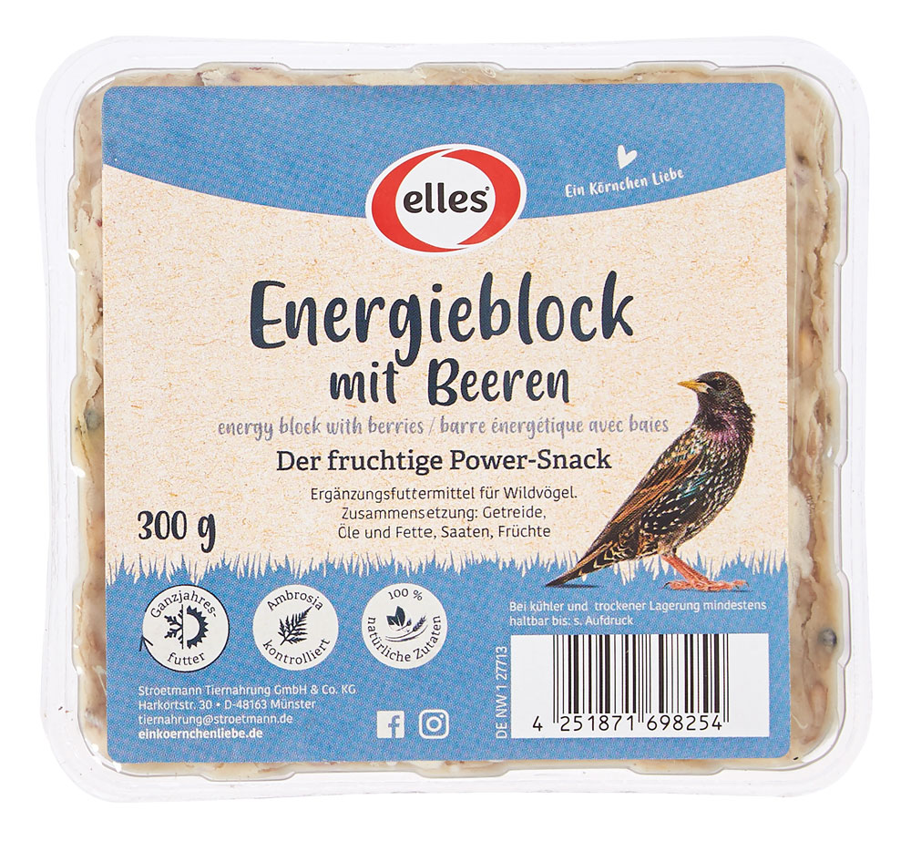 Energieblock mit Beeren 300g