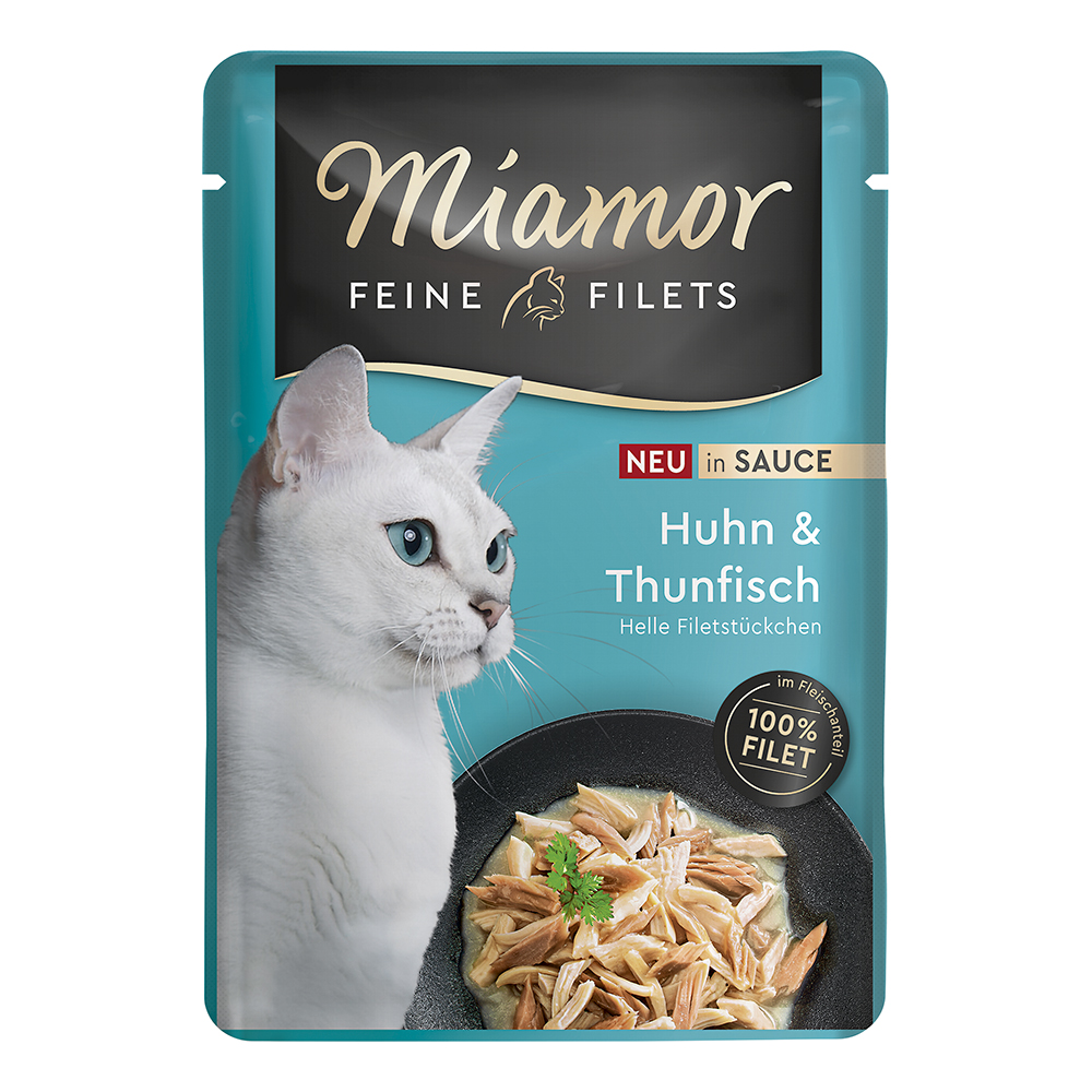 Feine Filets in Sauce Huhn + Thunfisch