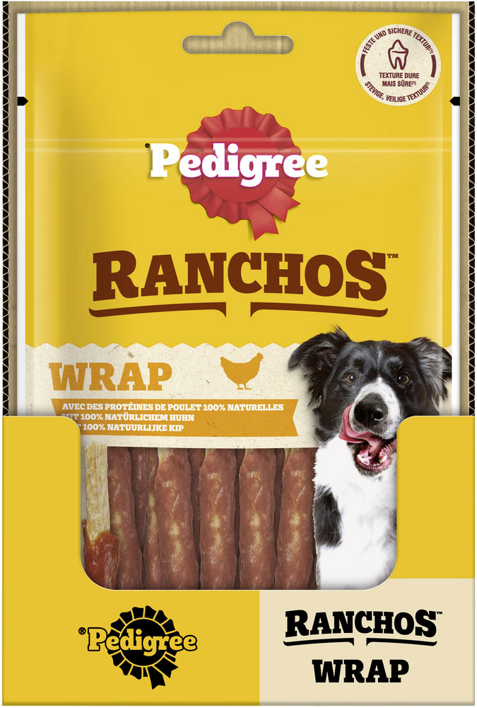 Pedigree - Ranchos Wrap mit Huhn - 8 x 60g - 3