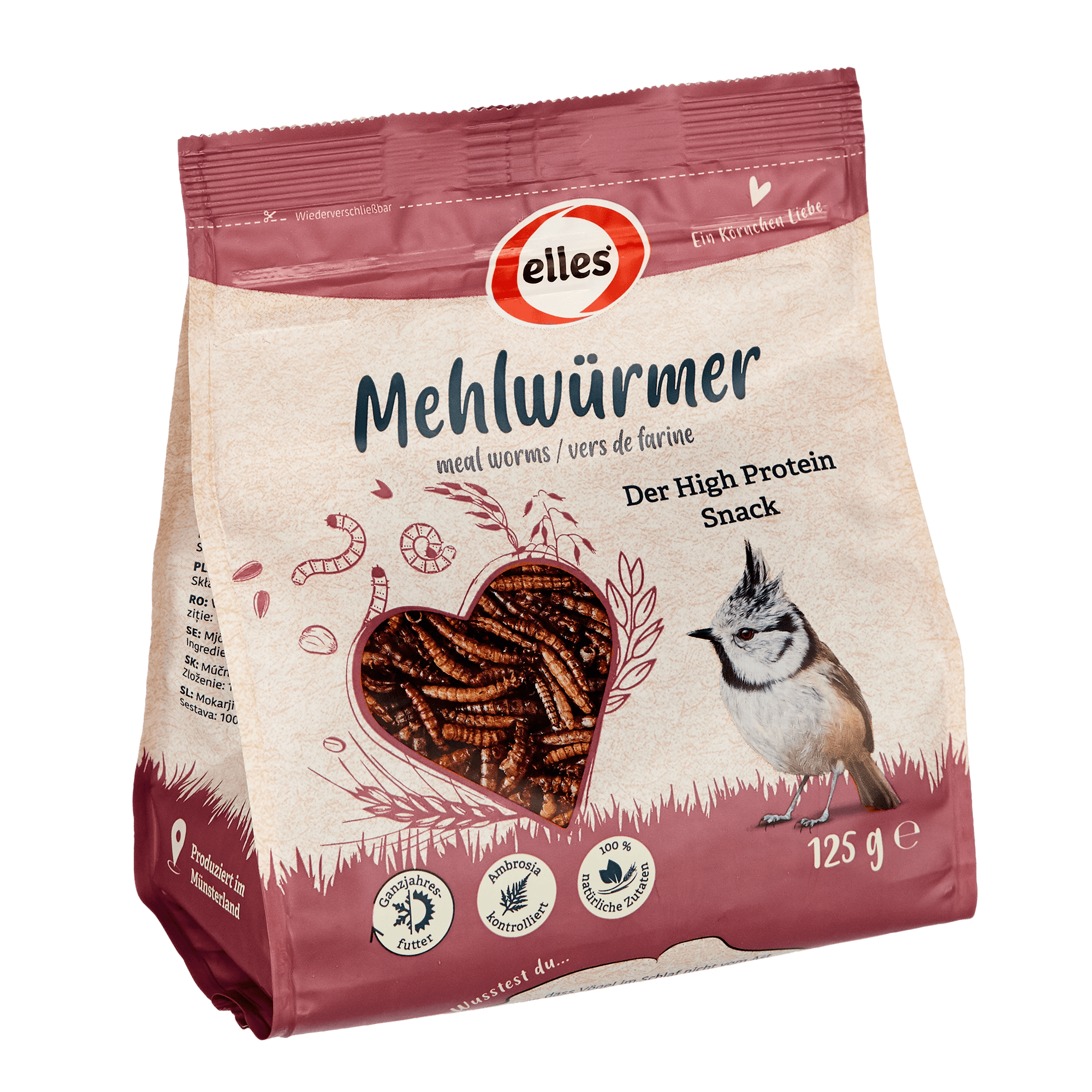 elles - Mehlwürmer 125g - 5 x 125 g - 4