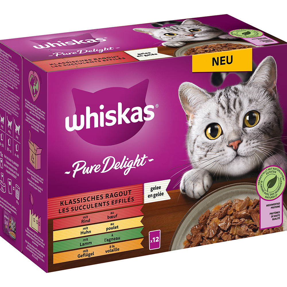 Whiskas - Whiskas Multipack Pure Delight Klassisches Ragout in Gelee - 1