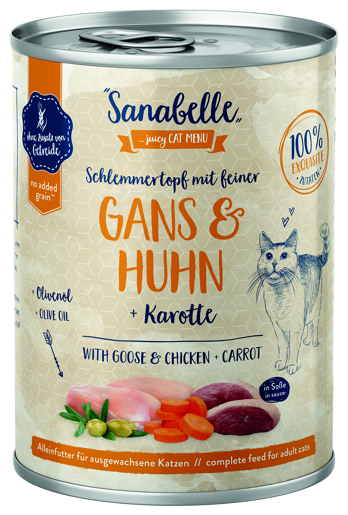 Gans & Huhn mit Karotte