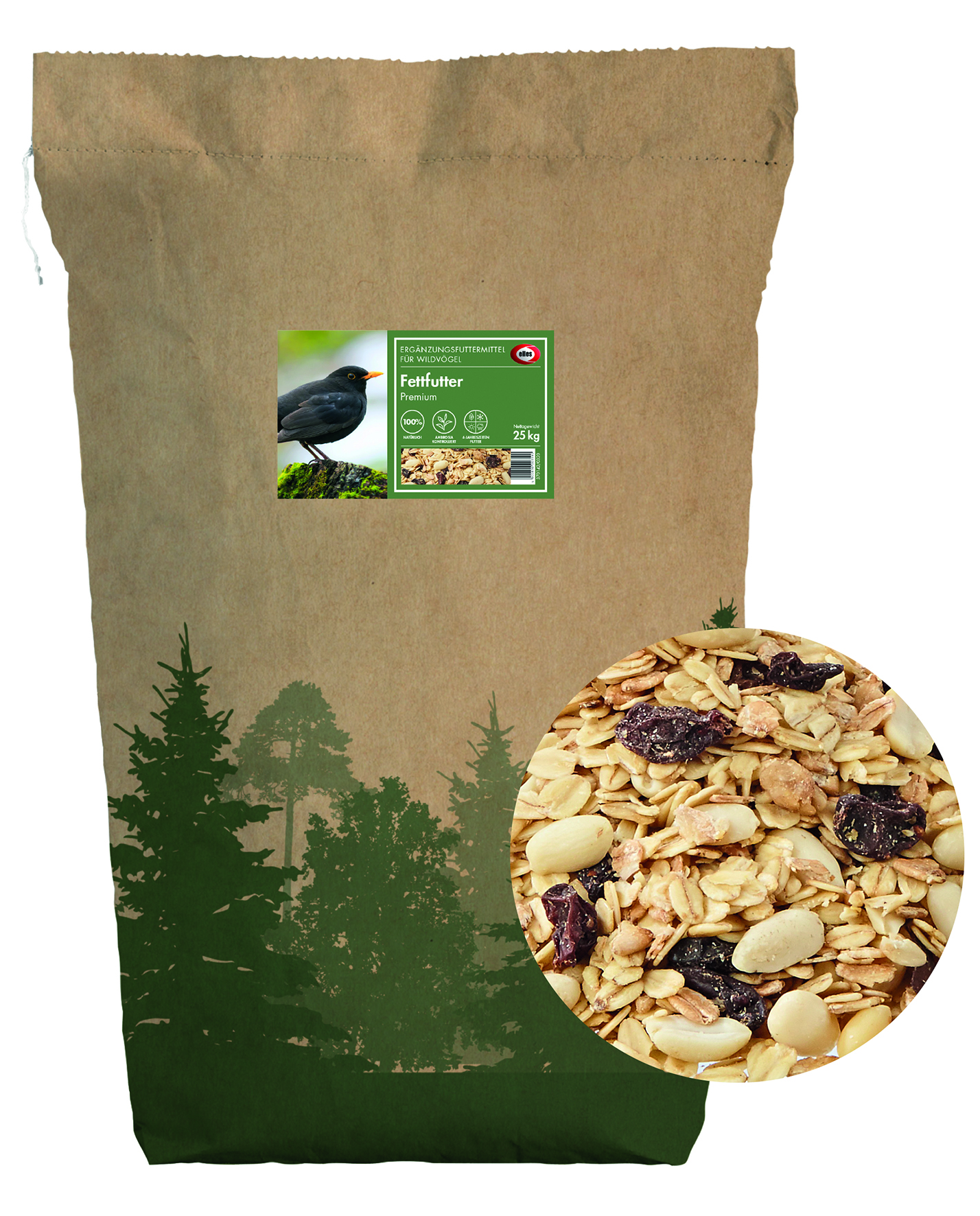 Premium Fettfutter 25kg Sondermischung