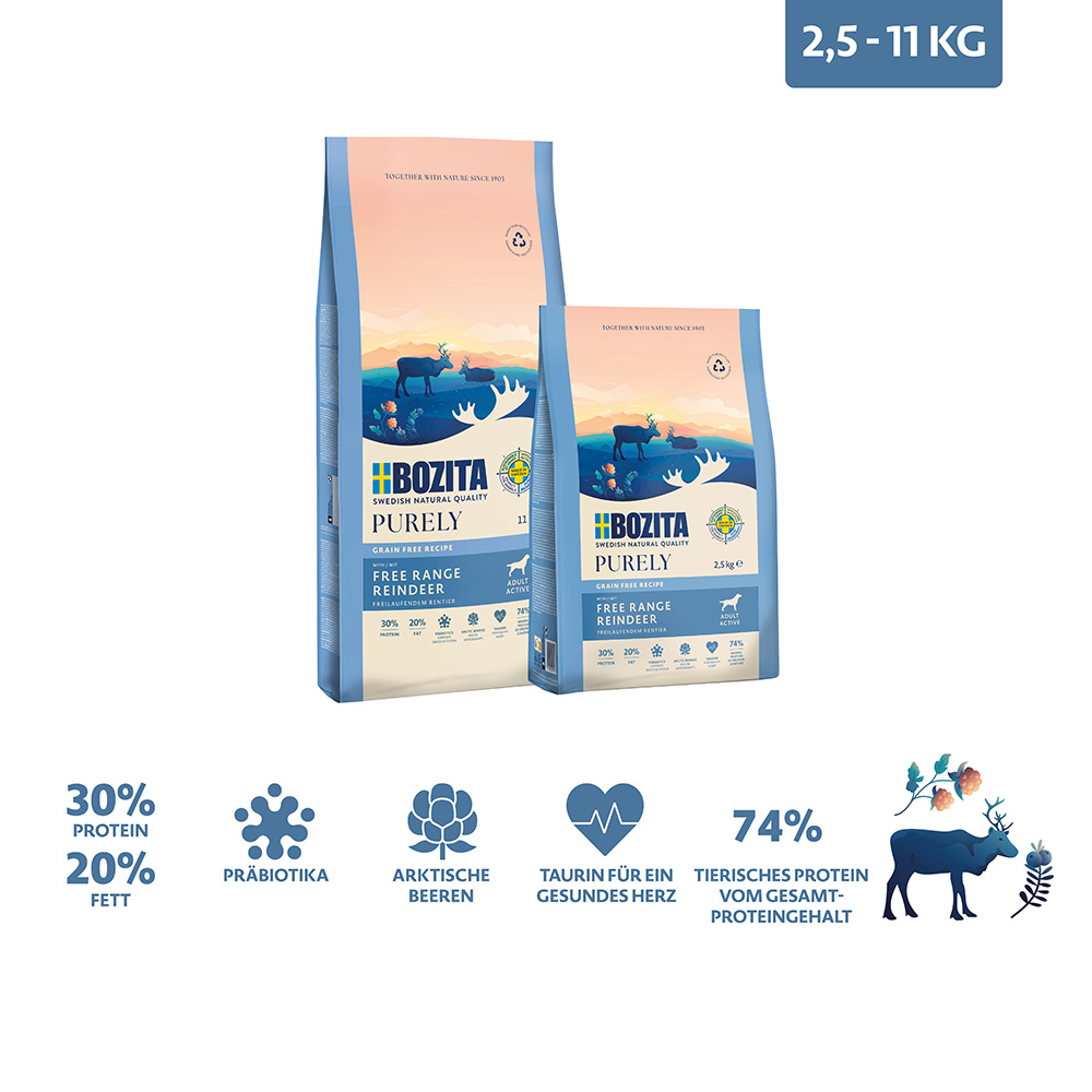 Bozita - Purley Adult Rentier - 1 x 11 kg - 2