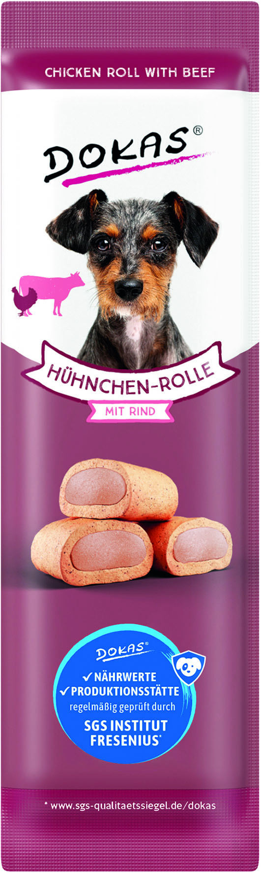 Hühnchen-Rolle mit Rind