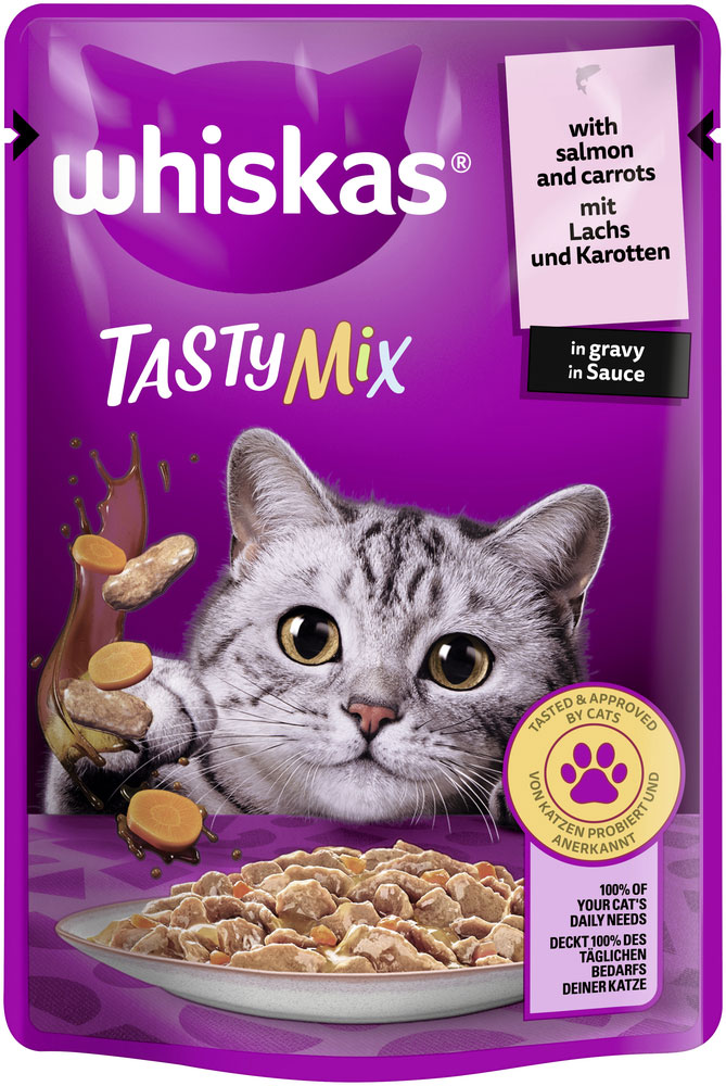 Whiskas - Whiskas Tasty Mix mit Lachs und Karotten in Sauce - 28 x 85 g - 1