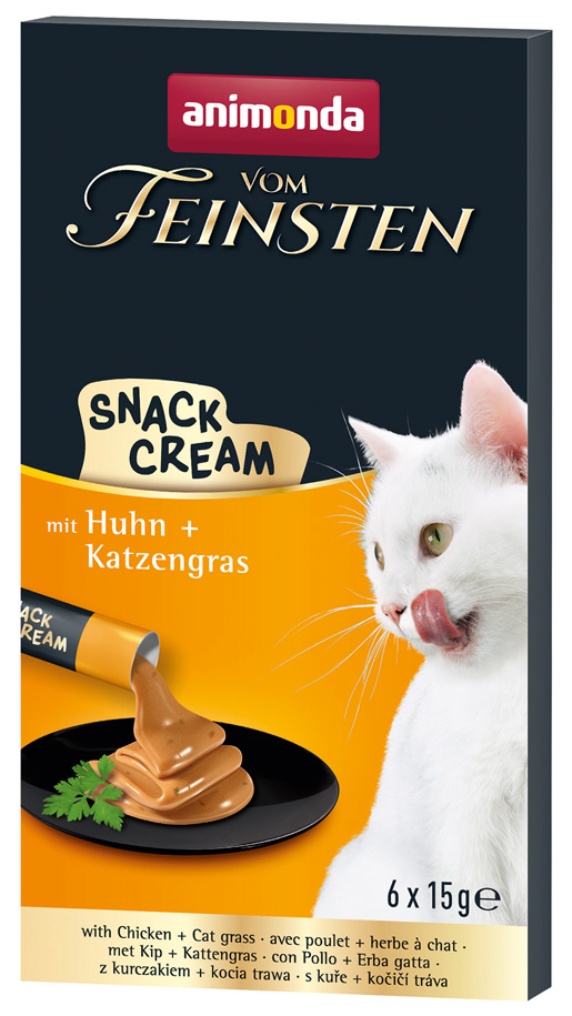 Animonda Vom Feinsten - Snack Cream mit Huhn + Katzengras - 1