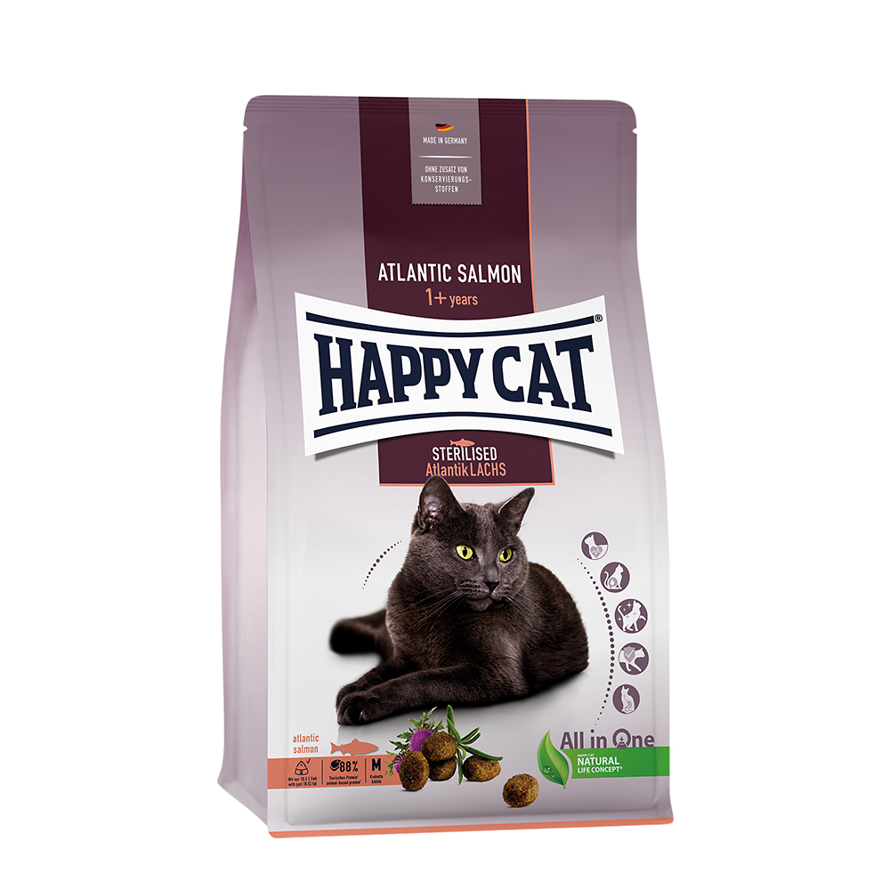 Happy Cat - Sterilised Adult Atlantik Lachs - 1