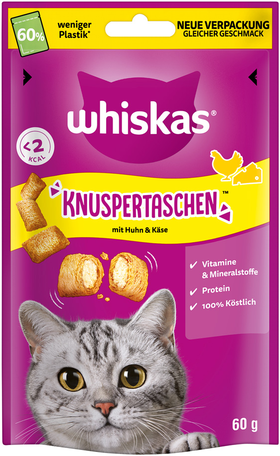 Whiskas - Knuspertaschen Huhn & Käse - 1