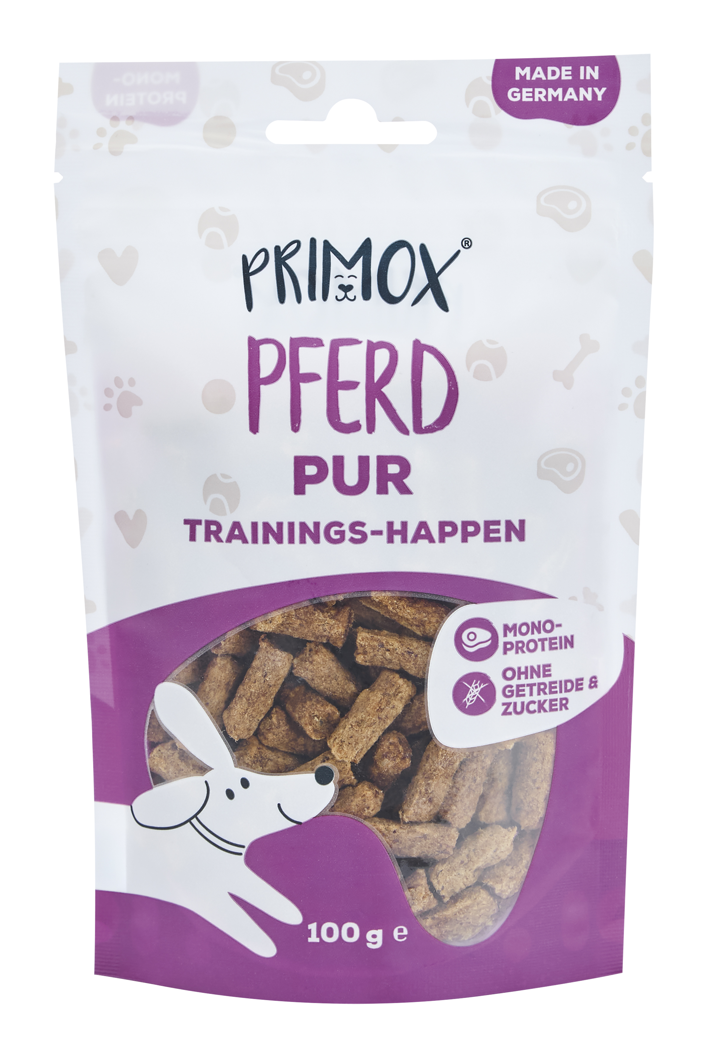 Hundeleckerlis Pferd pur 100g