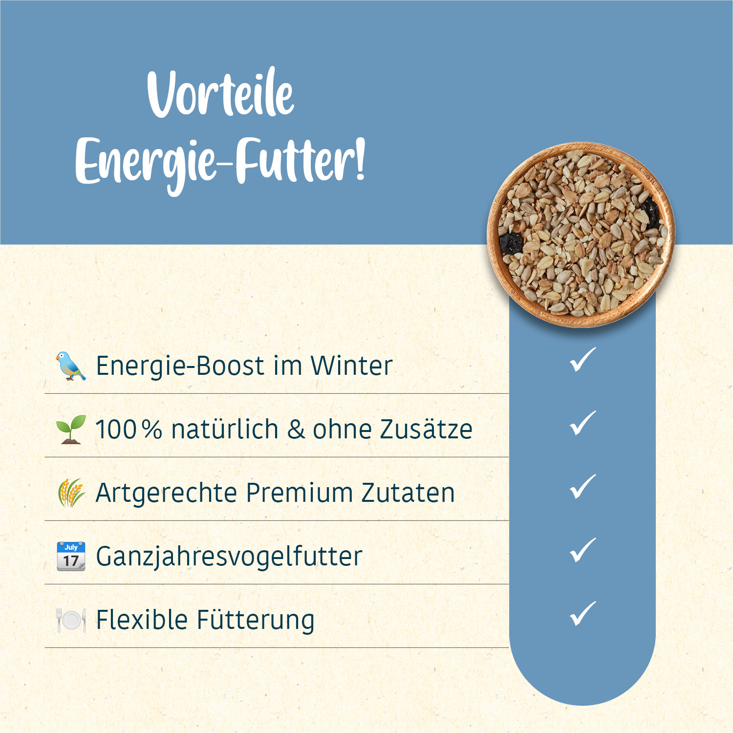 elles - Energie-Mix 750g - 5 x 750g - 4
