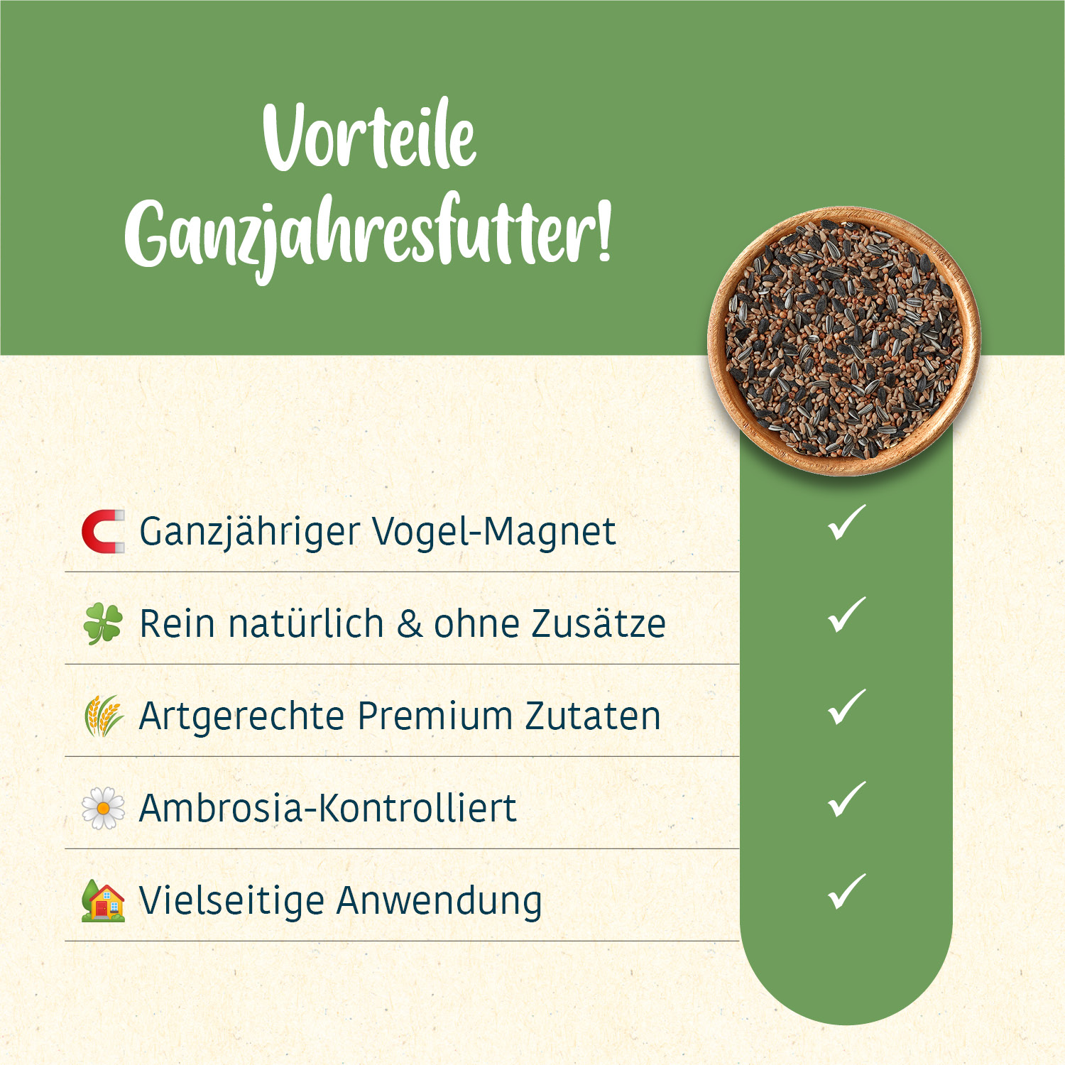 elles - Streufutter 1kg - 1 x 1 kg - 2