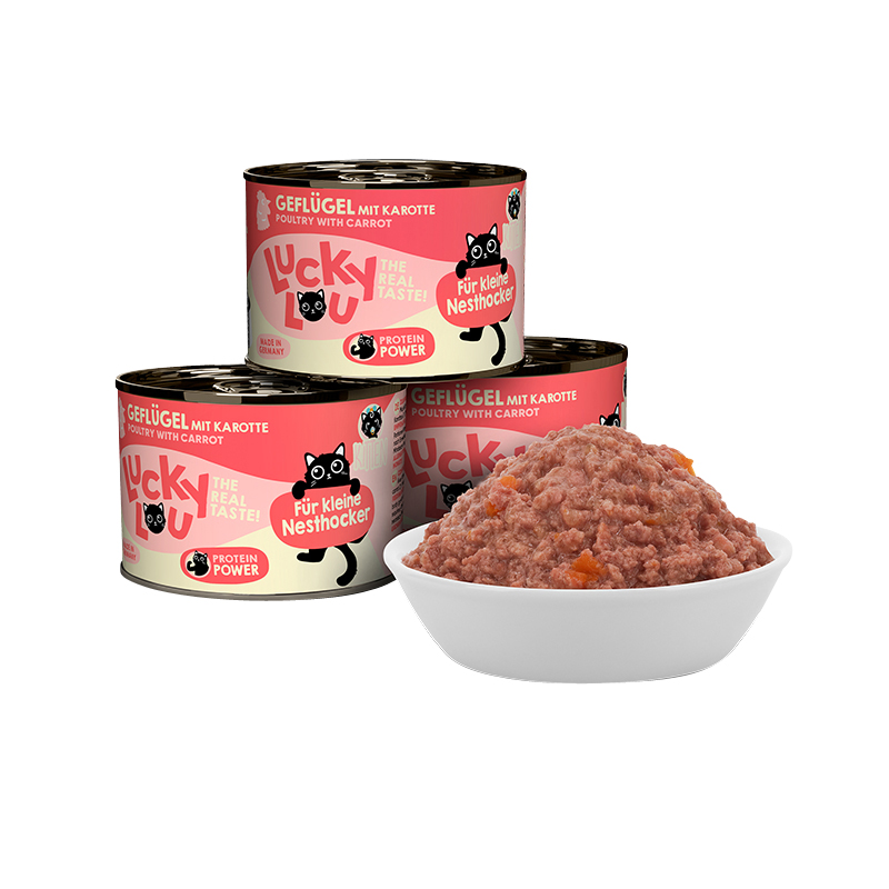 Lucky Lou - Lifestage Kitten mit Geflügel - 6 x 200 g - 3